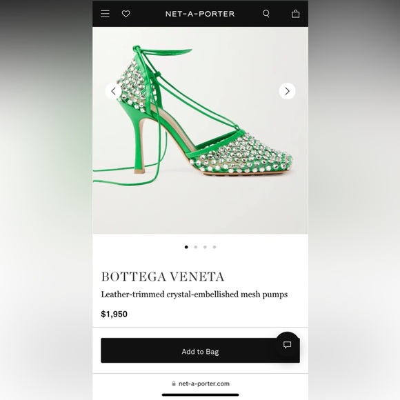 BOTTEGA VENETA SPARKLE STRETCH HEELS - Picture 8 of 8